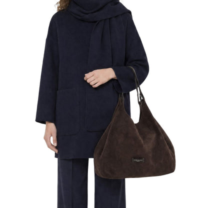 GIANNI CHIARINI - Borsa Dua Large camoscio - Moka