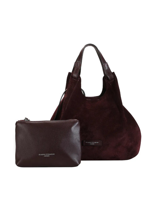 GIANNI CHIARINI - Borsa Dua Media Camoscio - Amarone
