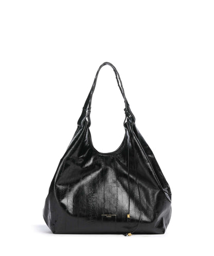 GIANNI CHIARINI - Borsa Dua Large pelle anguilla - Nero