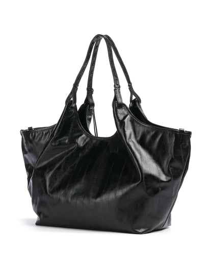 GIANNI CHIARINI - Borsa Dua Large pelle anguilla - Nero