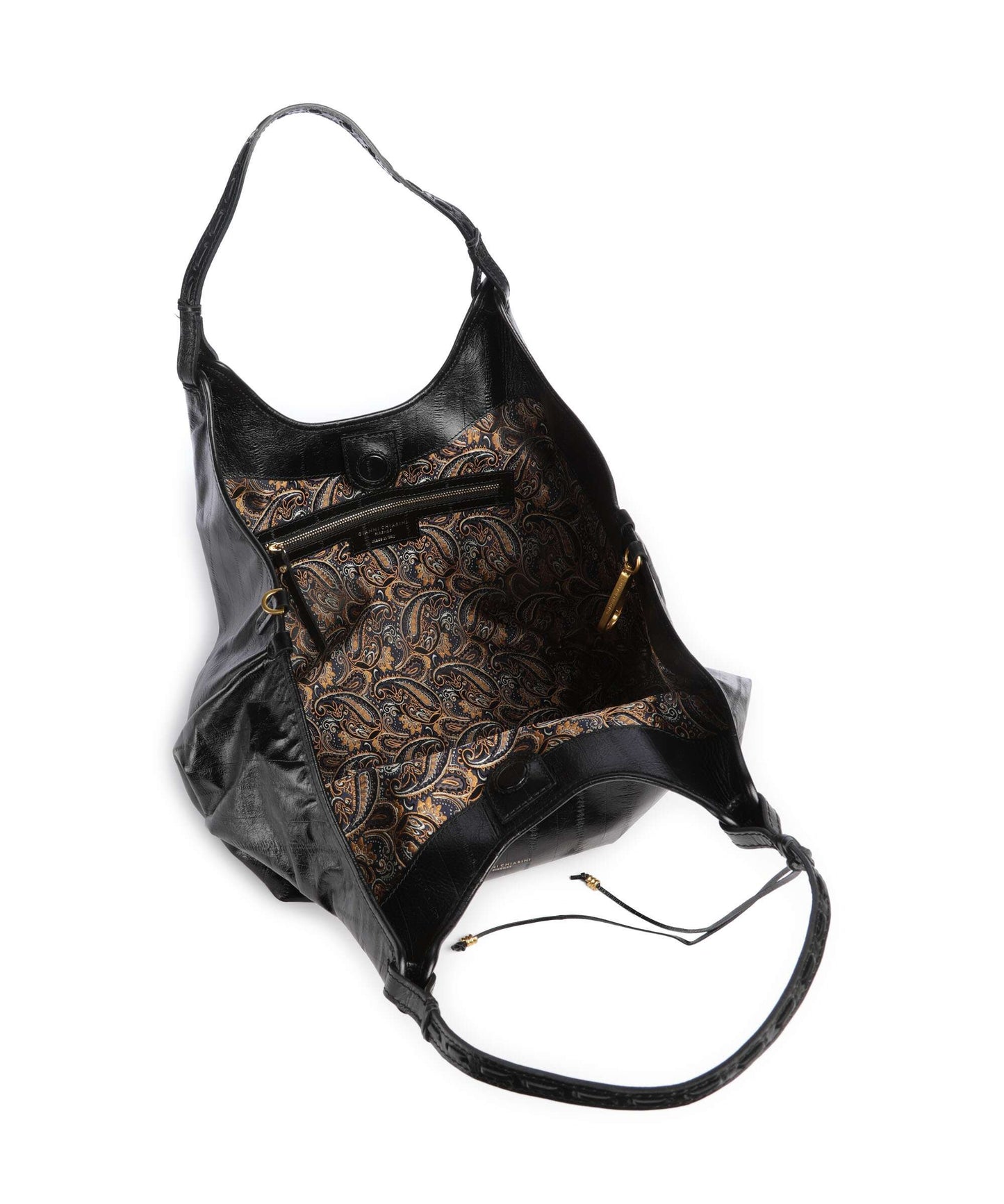 GIANNI CHIARINI - Borsa Dua Large pelle anguilla - Nero