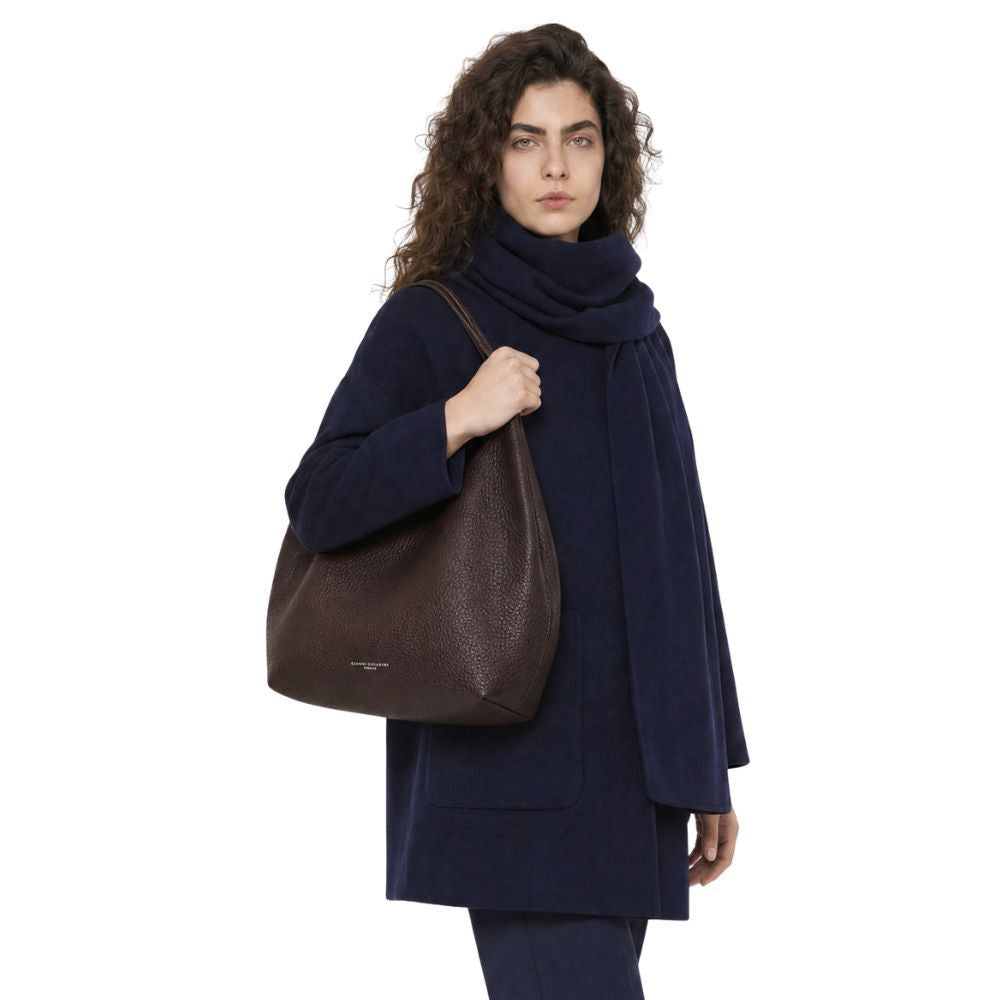GIANNI CHIARINI - Borsa Dua Large - Espresso