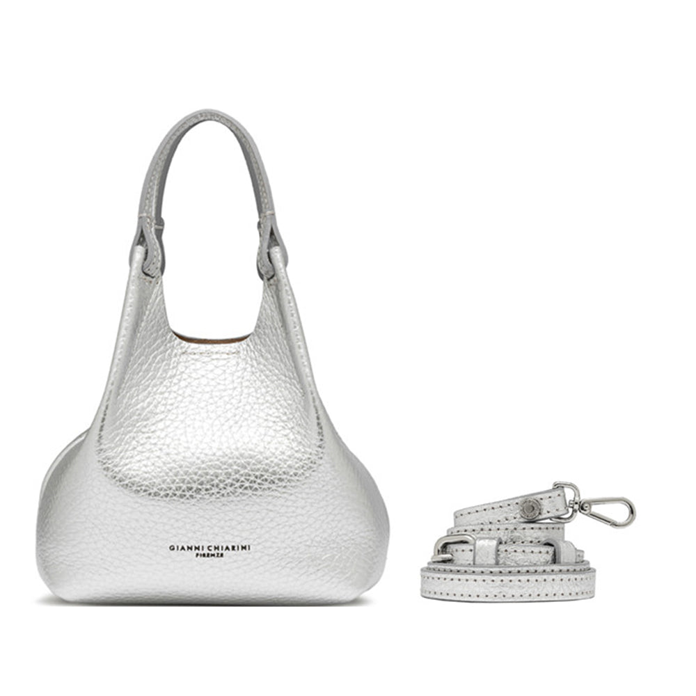 GIANNI CHIARINI - Borsa Dua Small - Silver/Clay