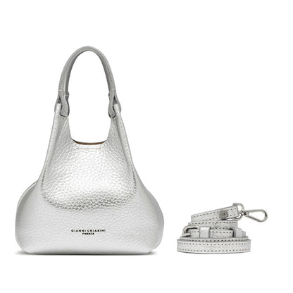 GIANNI CHIARINI - Borsa Dua Small - Silver/Clay