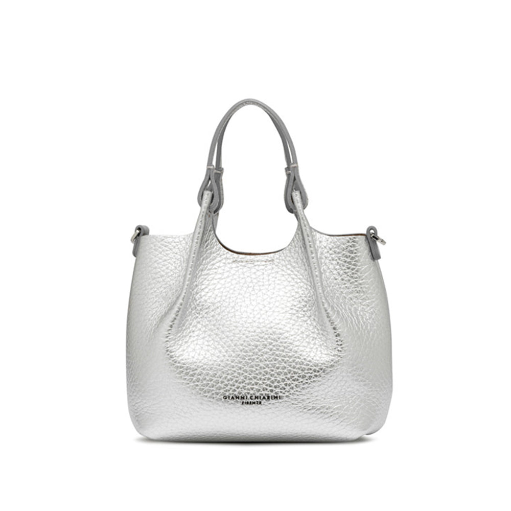GIANNI CHIARINI - Borsa Dua Small - Silver/Clay