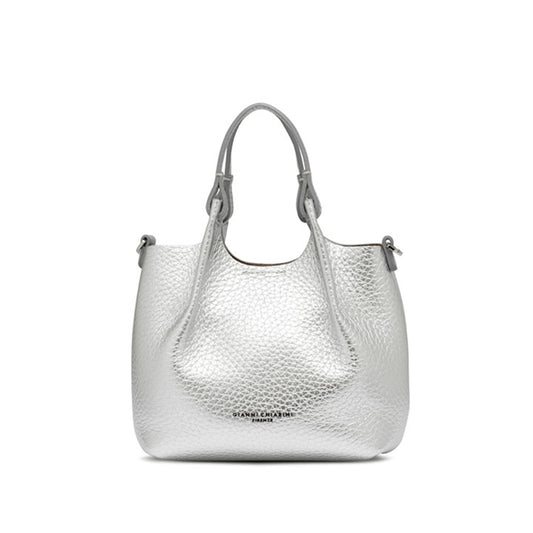 GIANNI CHIARINI - Borsa Dua Small - Silver/Clay