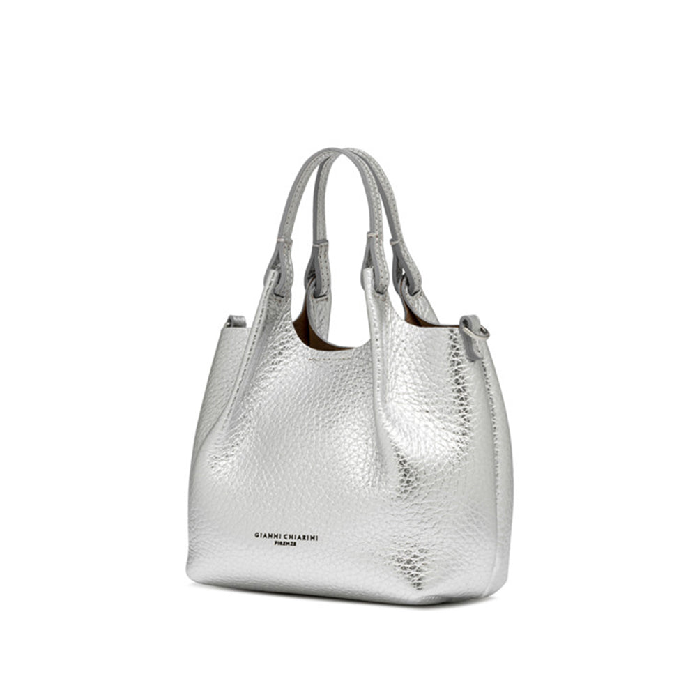 GIANNI CHIARINI - Borsa Dua Small - Silver/Clay