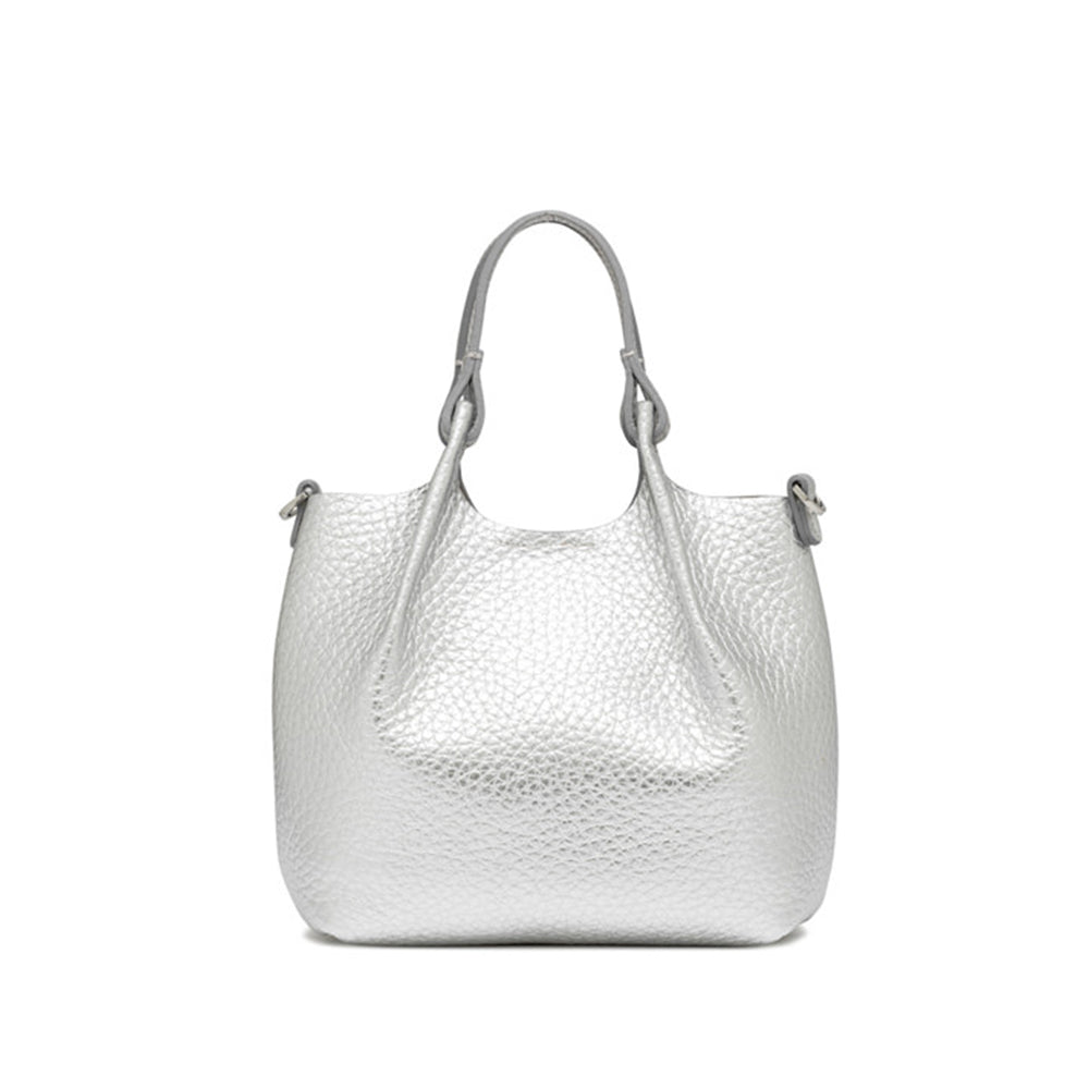 GIANNI CHIARINI - Borsa Dua Small - Silver/Clay