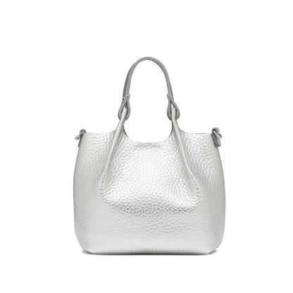 GIANNI CHIARINI - Borsa Dua Small - Silver/Clay