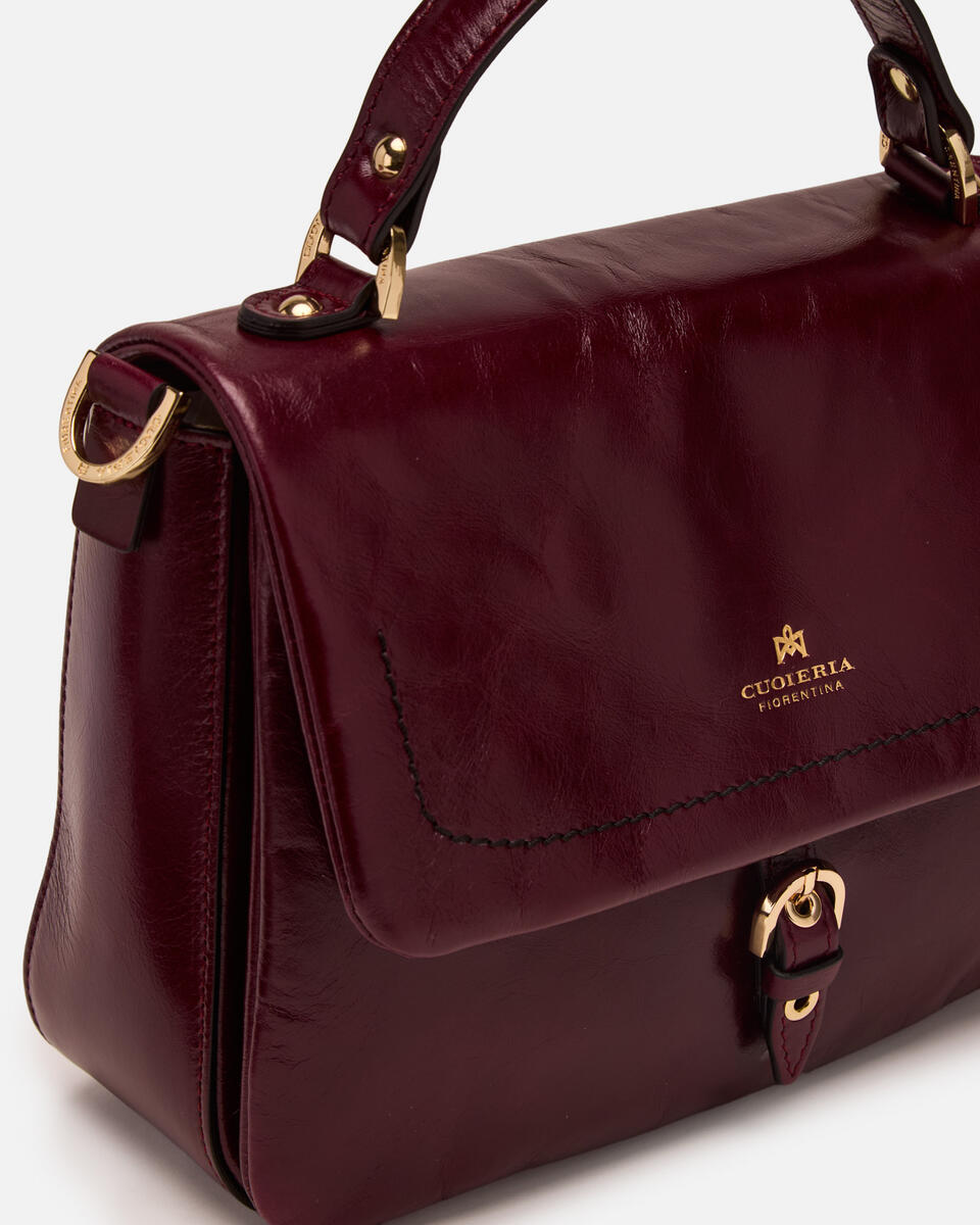 CUOIERIA FIORENTINA - Borsa Eva Soft Flap - Amarena