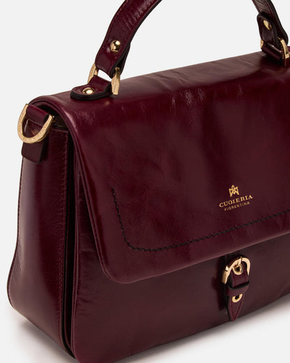 CUOIERIA FIORENTINA - Borsa Eva Soft Flap - Amarena