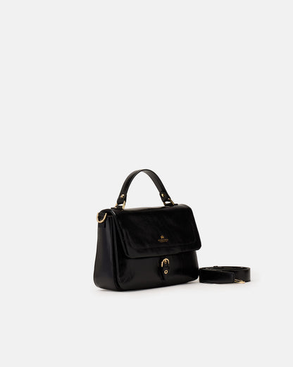 CUOIERIA FIORENTINA - Borsa Eva Soft Flap - Nero