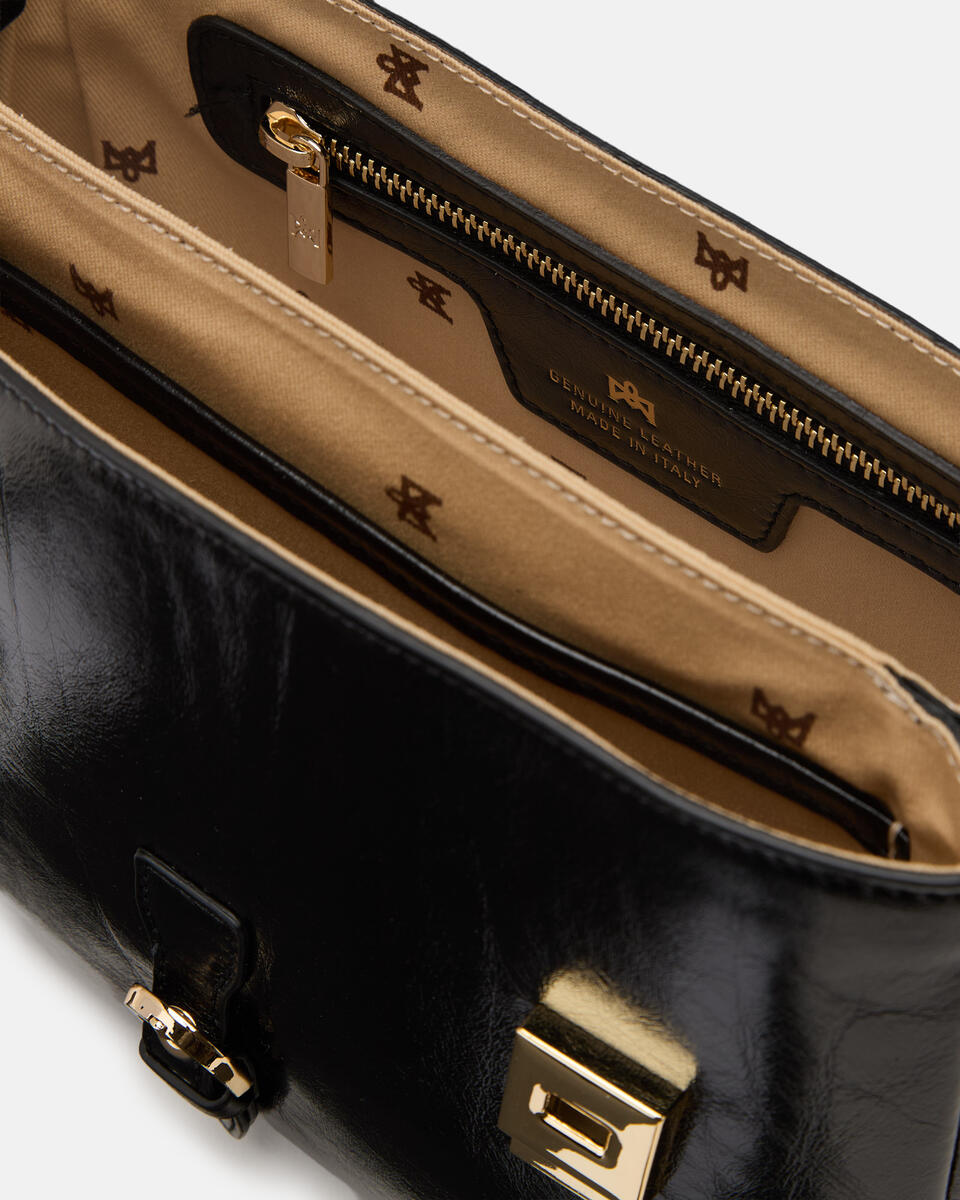 CUOIERIA FIORENTINA - Borsa Eva Soft Flap - Nero