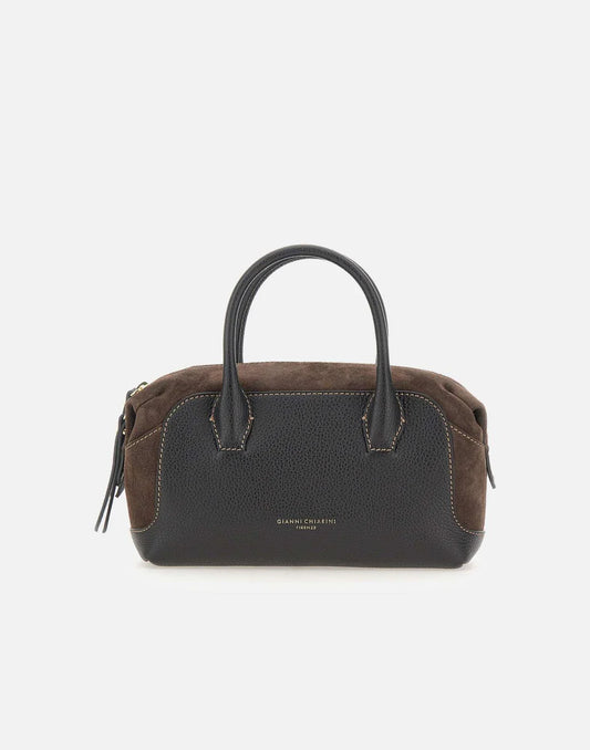 GIANNI CHIARINI - Borsa Tote Gemma M - Moka-Nero