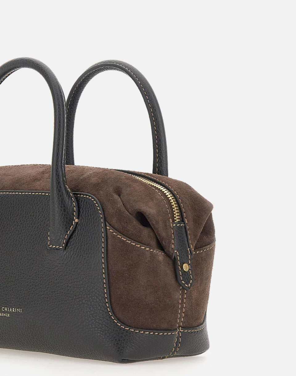 GIANNI CHIARINI - Borsa Tote Gemma M - Moka-Nero