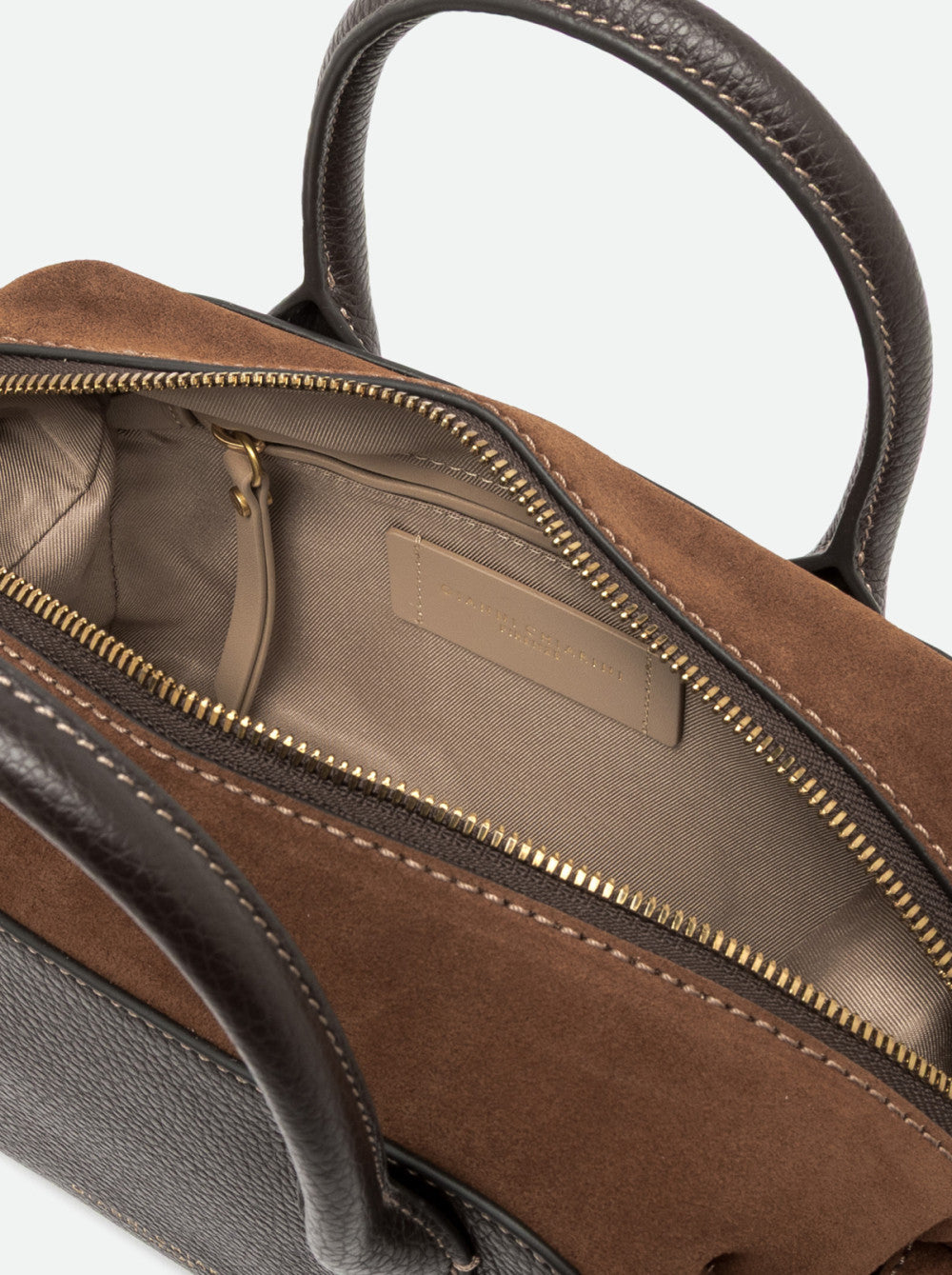 GIANNI CHIARINI - Borsa Tote Gemma M - Espresso Cognac