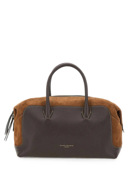 GIANNI CHIARINI - Borsa Tote Gemma L - Espresso Cognac