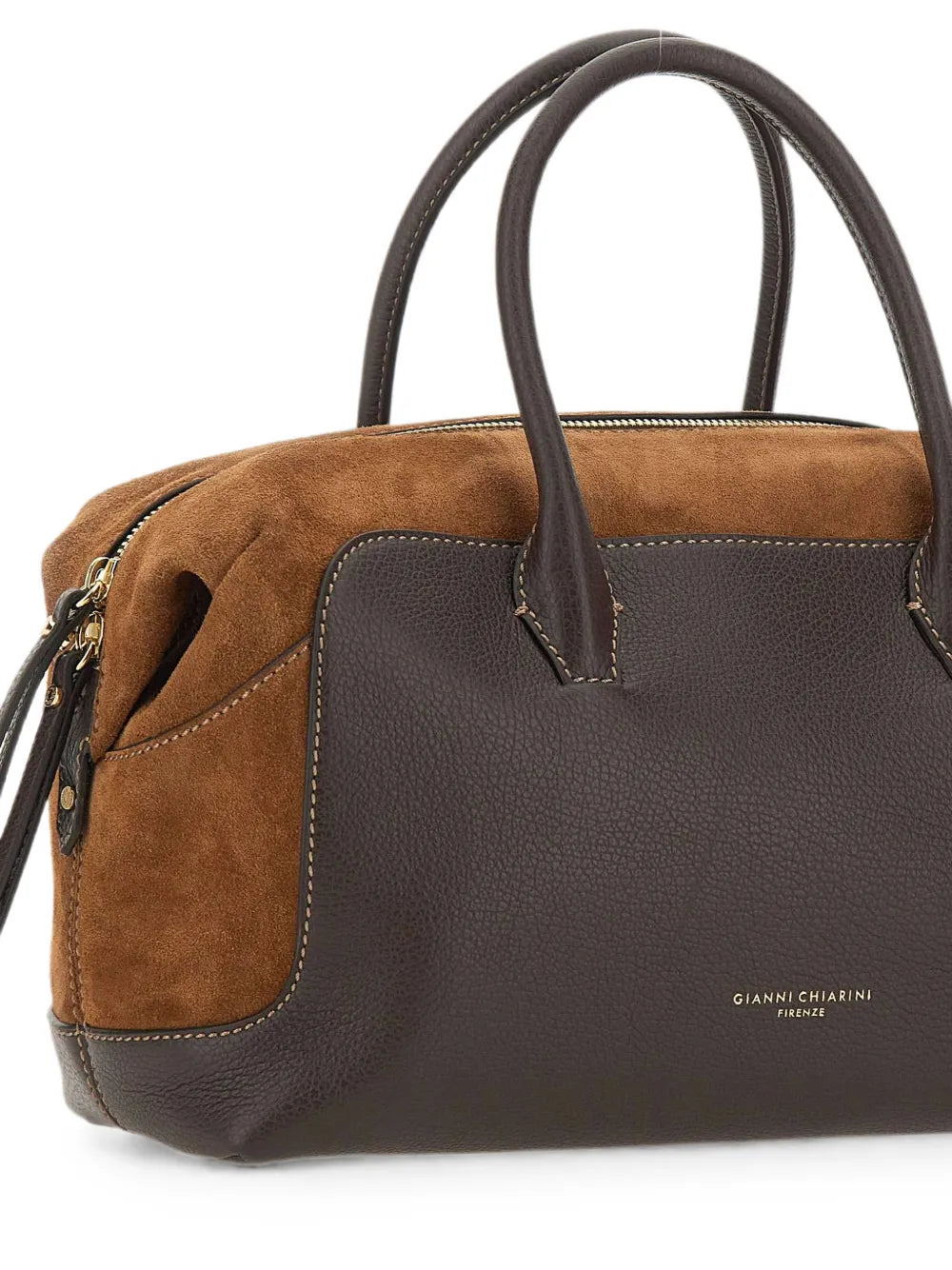 GIANNI CHIARINI - Borsa Tote Gemma L - Espresso Cognac