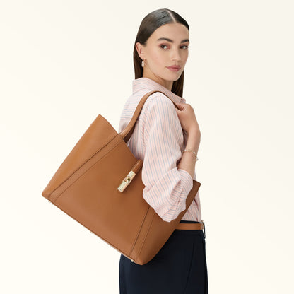 FURLA -  Borsa Goccia Shopping L  - Brandy