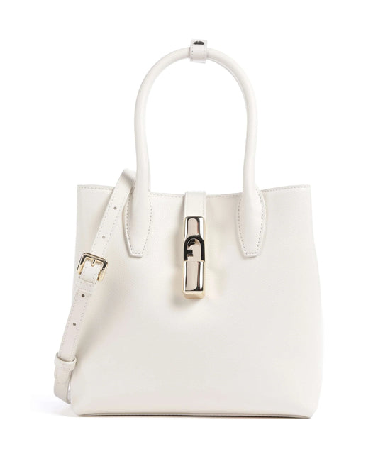 FURLA -  Borsa Goccia Tote Bag Small - Panna