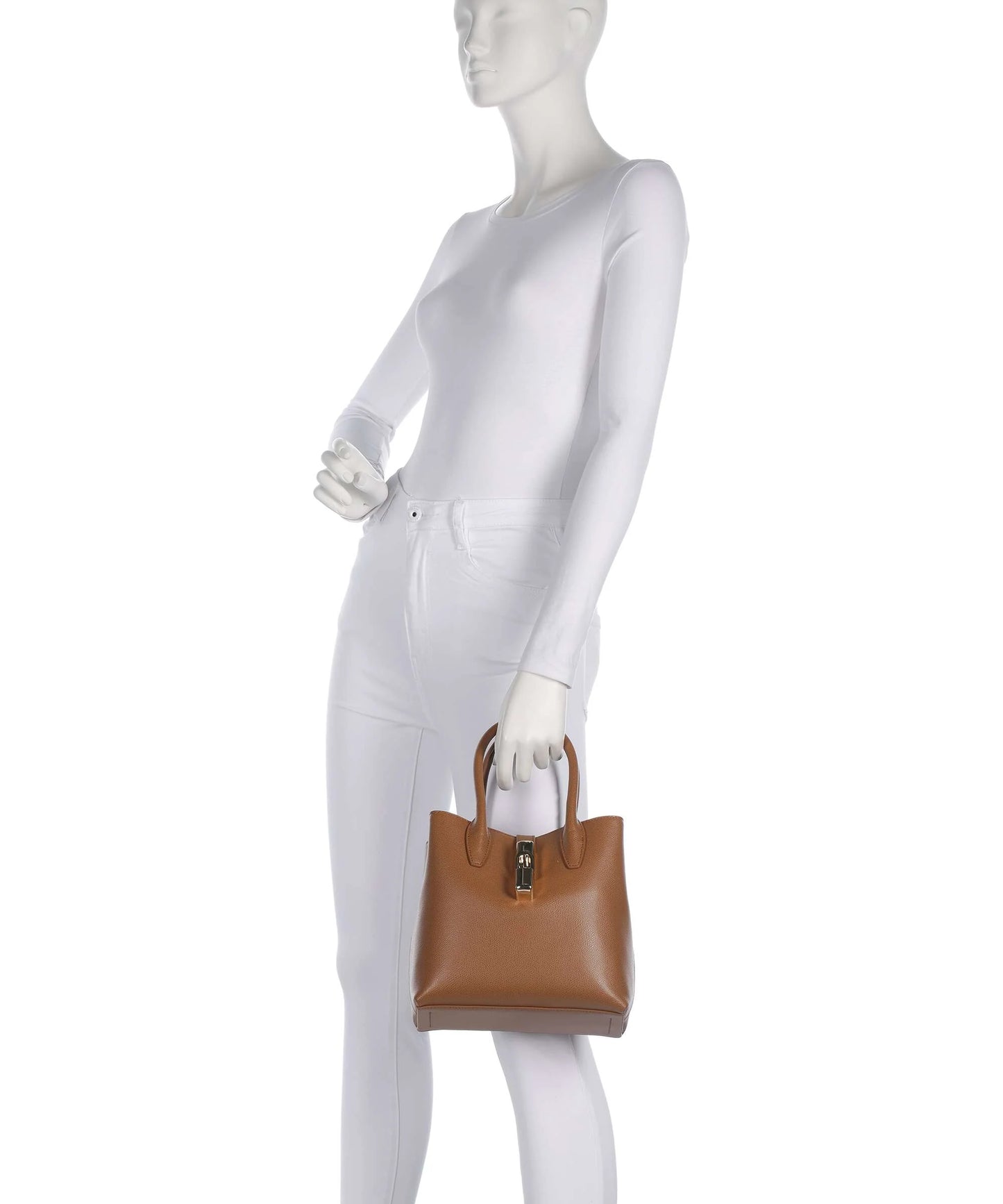 FURLA -  Borsa Goccia Tote Bag Small - Tabacco