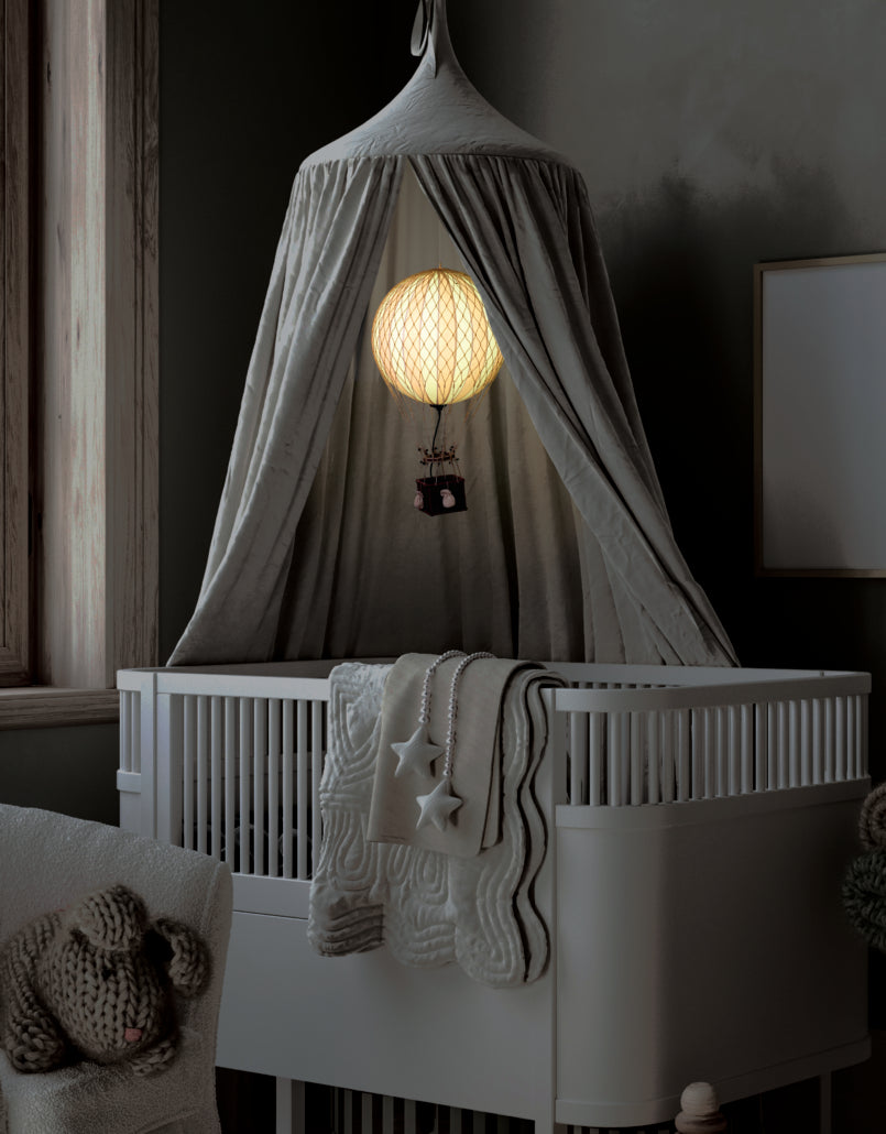 AUTHENTIC MODELS - Mongolfiera grande Led Blu - Diam. 32 cm  AP163ID