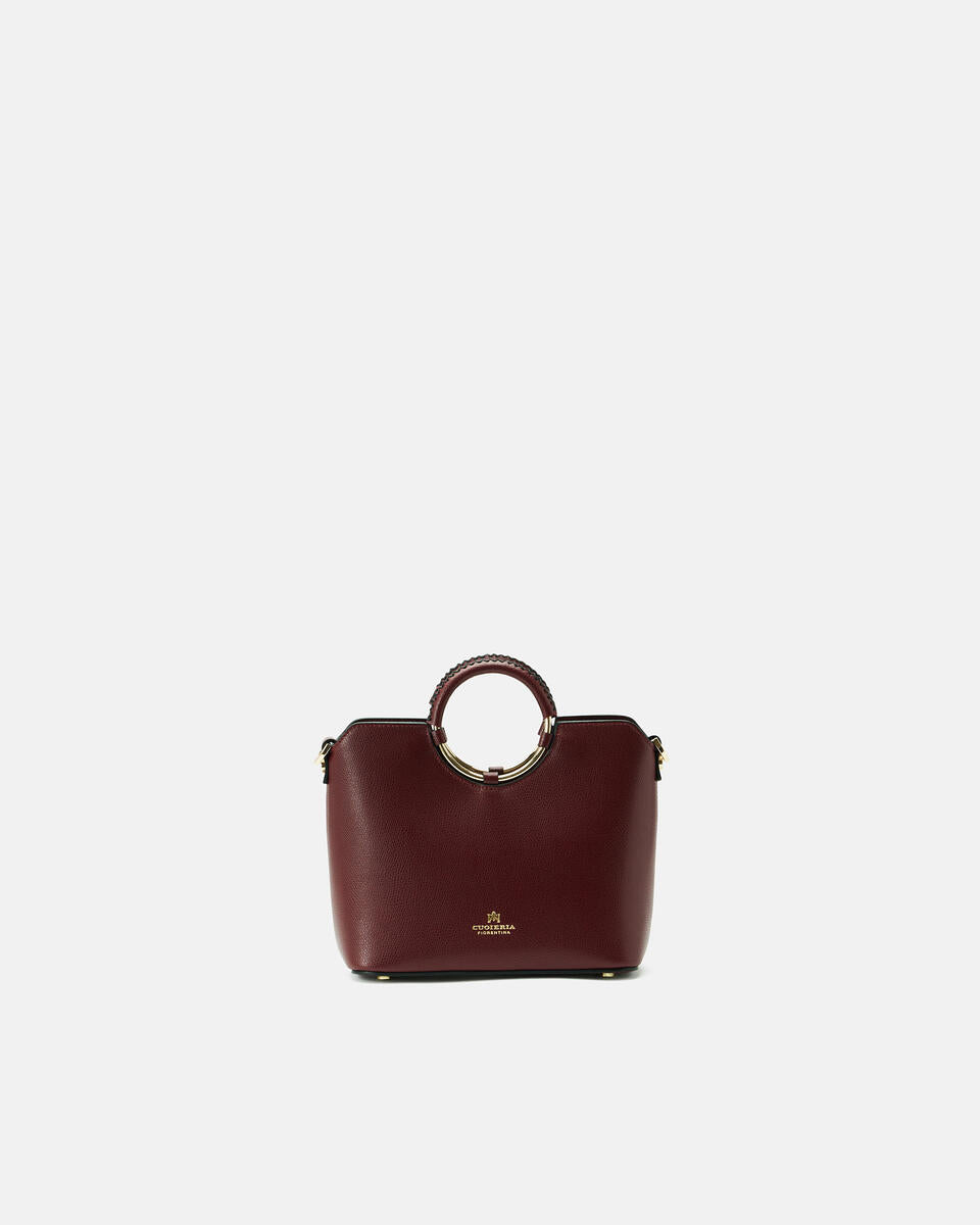 CUOIERIA FIORENTINA - Tote Bag Piccola Oblò - Bordeaux