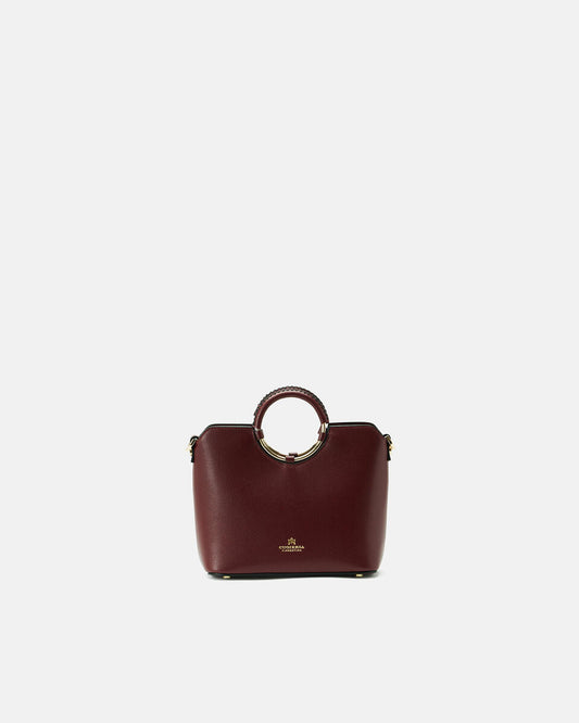 CUOIERIA FIORENTINA - Tote Bag Piccola Oblò - Bordeaux