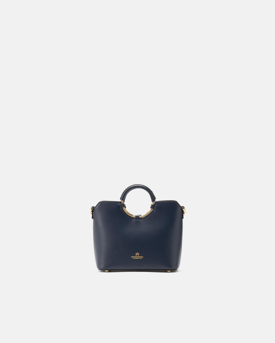 CUOIERIA FIORENTINA - Tote Bag Piccola Oblò - Navy