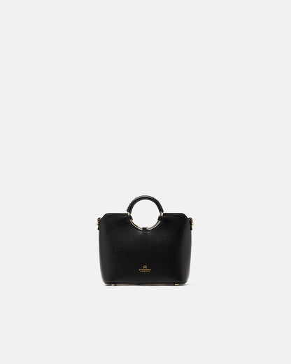 CUOIERIA FIORENTINA - Tote Bag Piccola Oblò - Nero