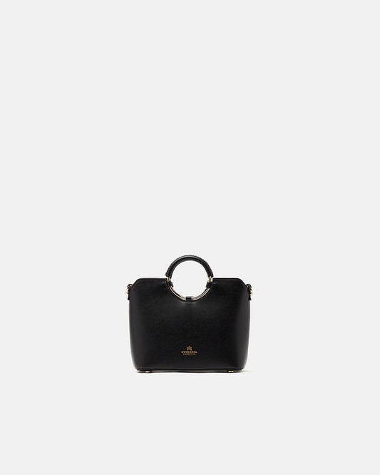 CUOIERIA FIORENTINA - Tote Bag Piccola Oblò - Nero