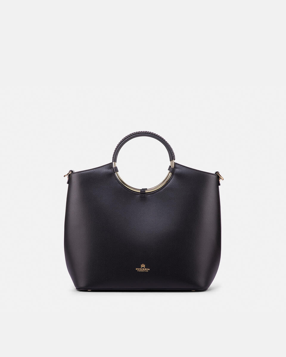 CUOIERIA FIORENTINA - Tote Bag Large Oblò - Nero