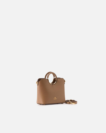 CUOIERIA FIORENTINA - Tote Bag Piccola Oblò - Desert