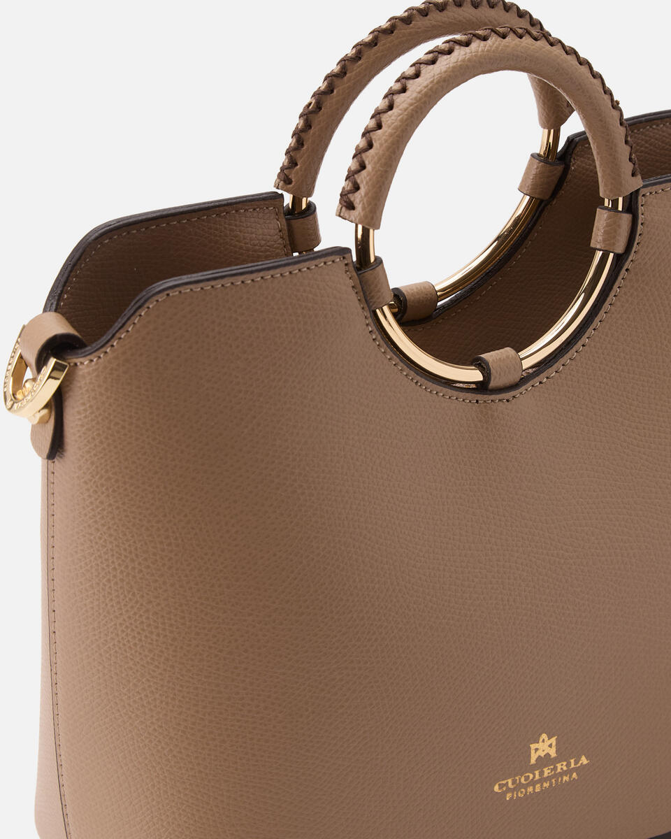 CUOIERIA FIORENTINA - Tote Bag Piccola Oblò - Desert