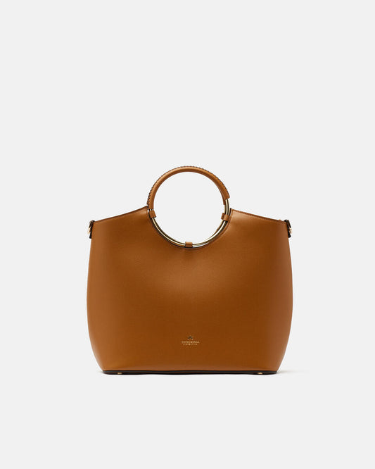 CUOIERIA FIORENTINA - Tote Bag Large Oblò - Desert