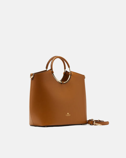CUOIERIA FIORENTINA - Tote Bag Large Oblò - Desert