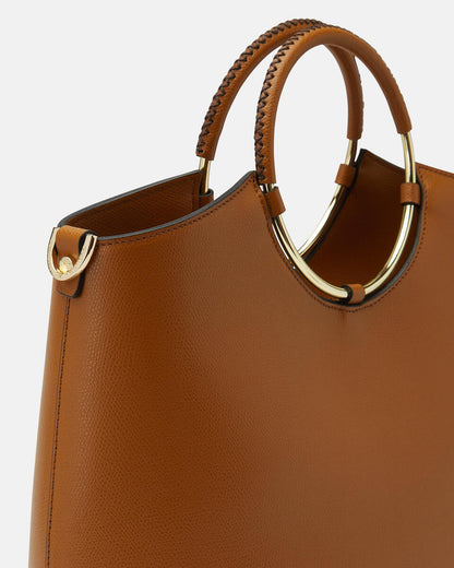 CUOIERIA FIORENTINA - Tote Bag Large Oblò - Desert