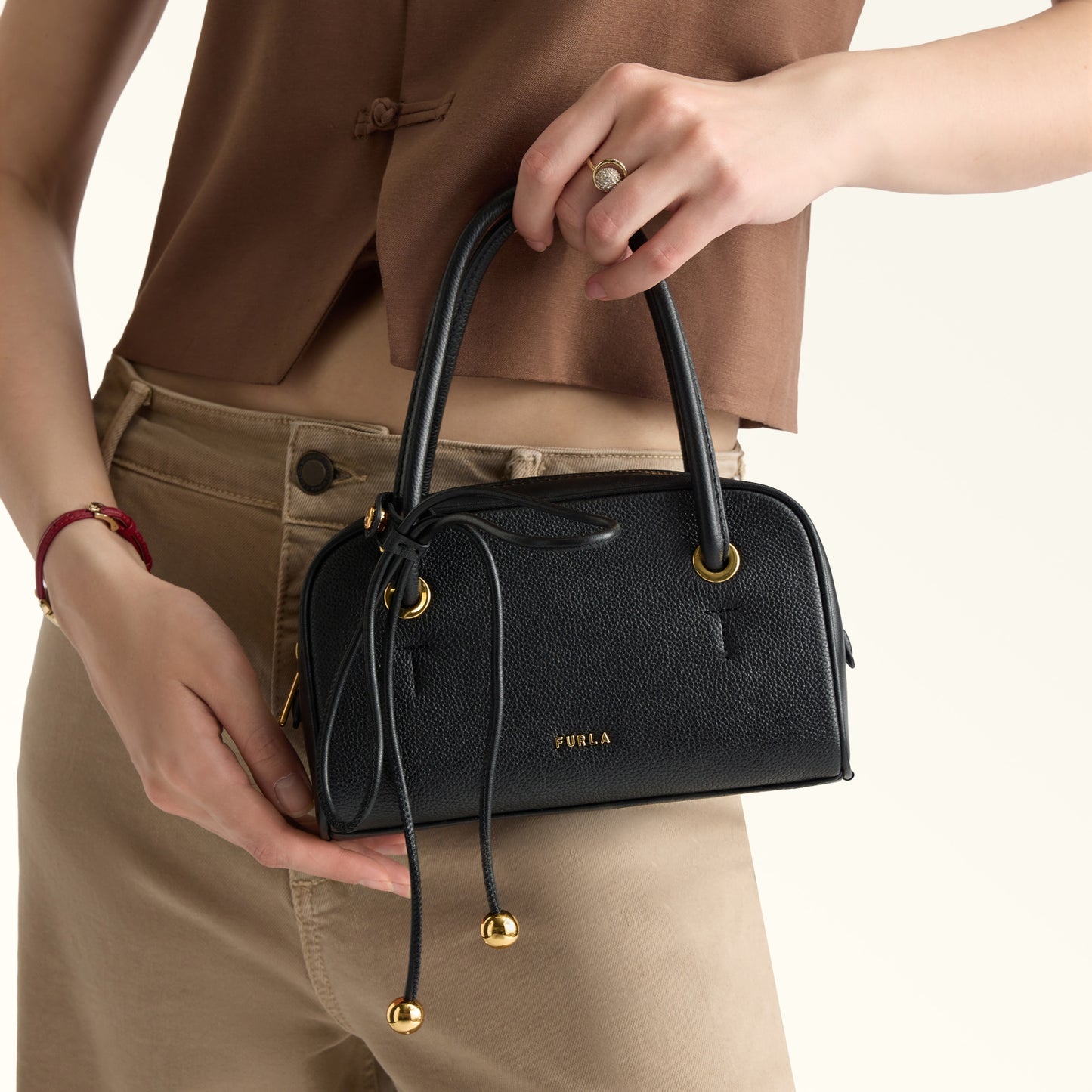 FURLA - Minibag Poppy - Nero