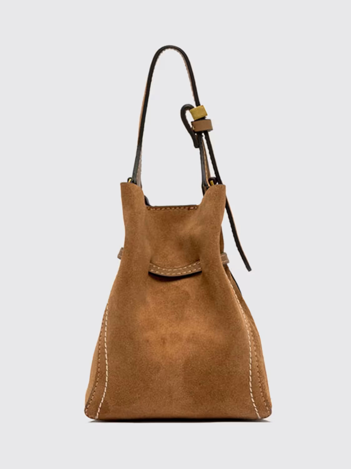 GIANNI CHIARINI - Borsa Sienna a mano scamosciata - Cognac