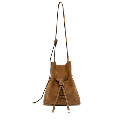 GIANNI CHIARINI - Borsa Sienna Media scamosciata - Cognac