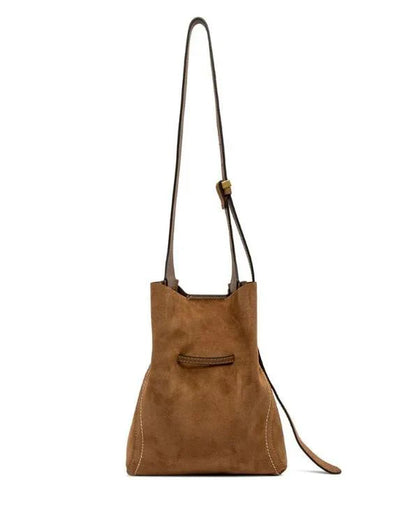 GIANNI CHIARINI - Borsa Sienna Media scamosciata - Cognac
