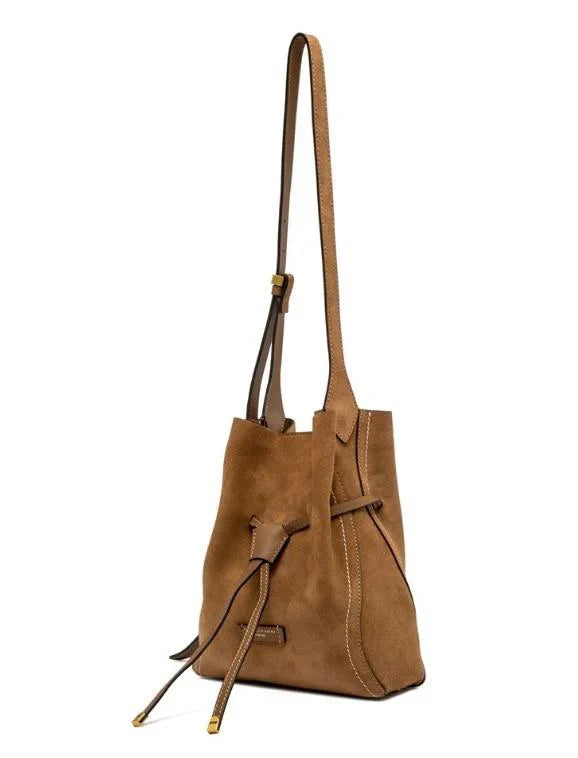 GIANNI CHIARINI - Borsa Sienna Media scamosciata - Cognac