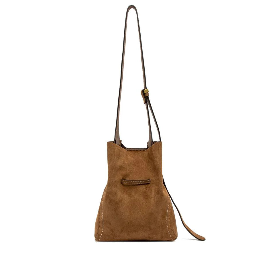 GIANNI CHIARINI - Borsa Sienna Media scamosciata - Cognac