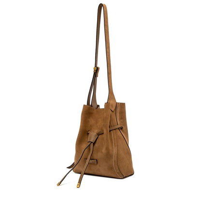 GIANNI CHIARINI - Borsa Sienna Media scamosciata - Cognac