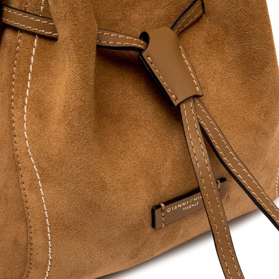 GIANNI CHIARINI - Borsa Sienna Media scamosciata - Cognac