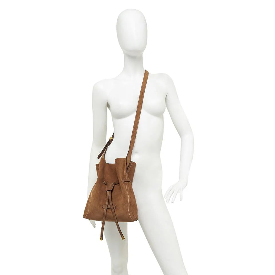 GIANNI CHIARINI - Borsa Sienna Media scamosciata - Cognac