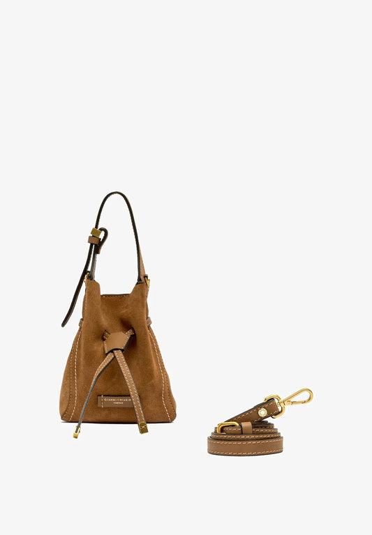 GIANNI CHIARINI - Borsa Sienna a mano scamosciata - Cognac