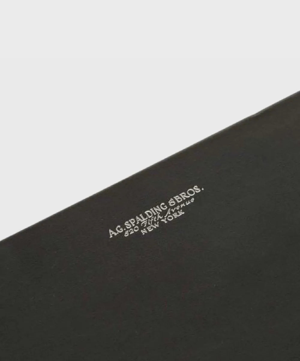 A. G. SPALDING & BROS. - Sottomano doppio in pelle nero, 60x40