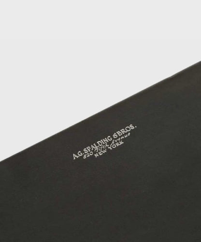 A. G. SPALDING & BROS. - Sottomano doppio in pelle nero, 60x40