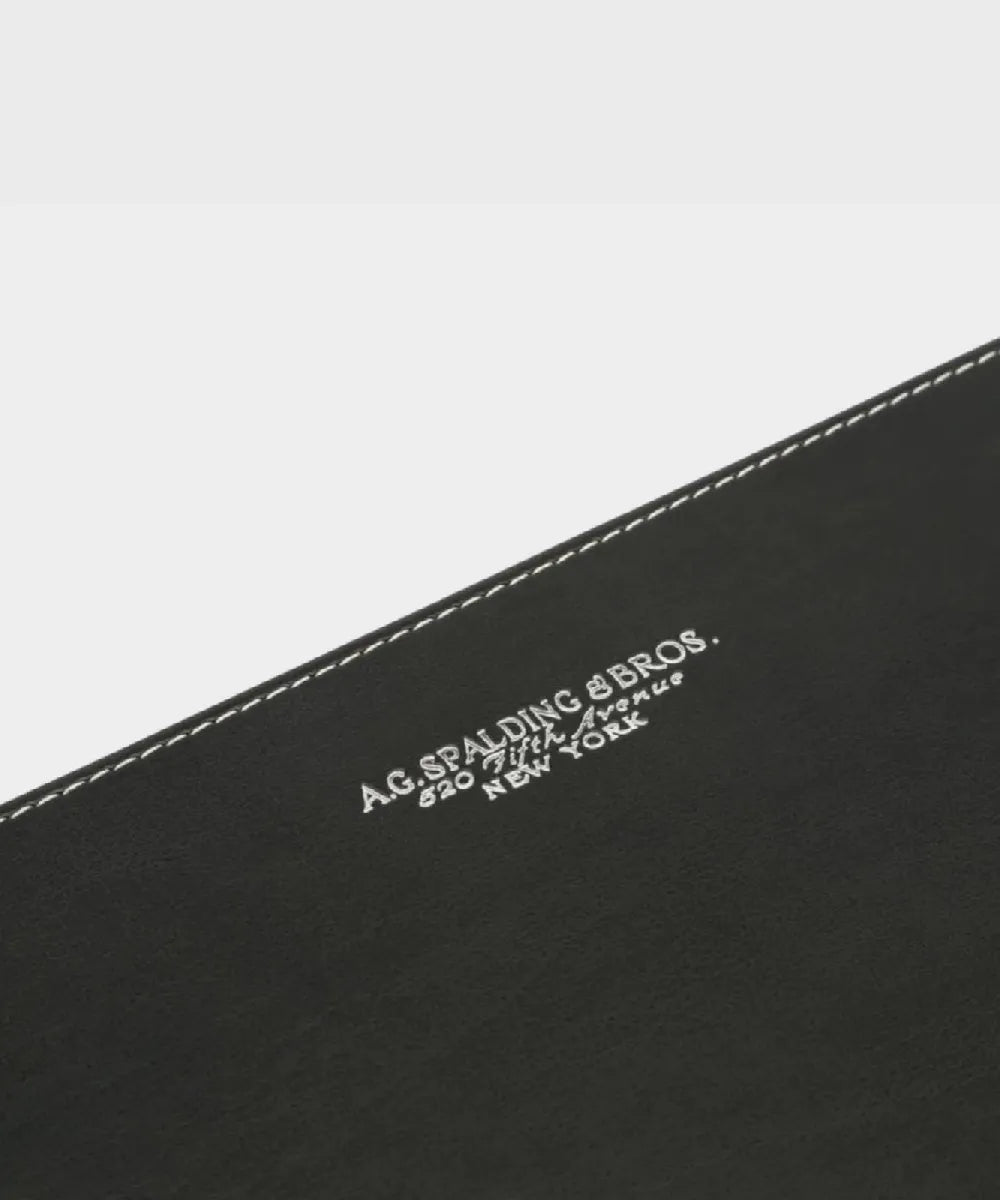 A. G. SPALDING & BROS. - Sottomano in pelle nero, 60x40